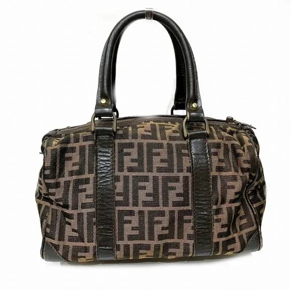 FENDI Zucca pattern Boston bag handbag for women - Picture 2 of 9